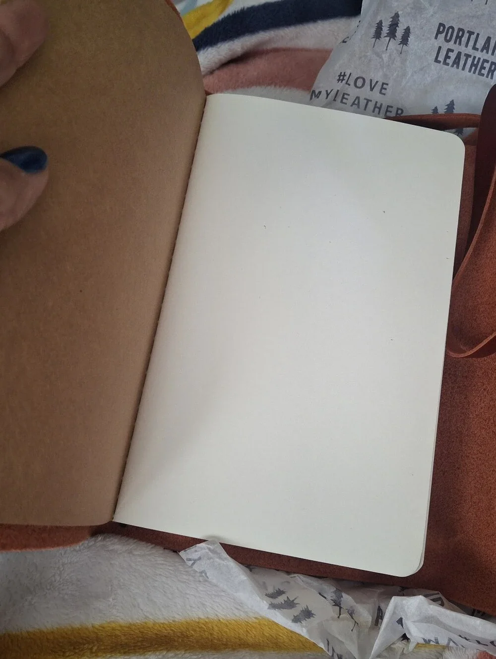 Handcrafted Red Leather Wrap Journal - Men Bags